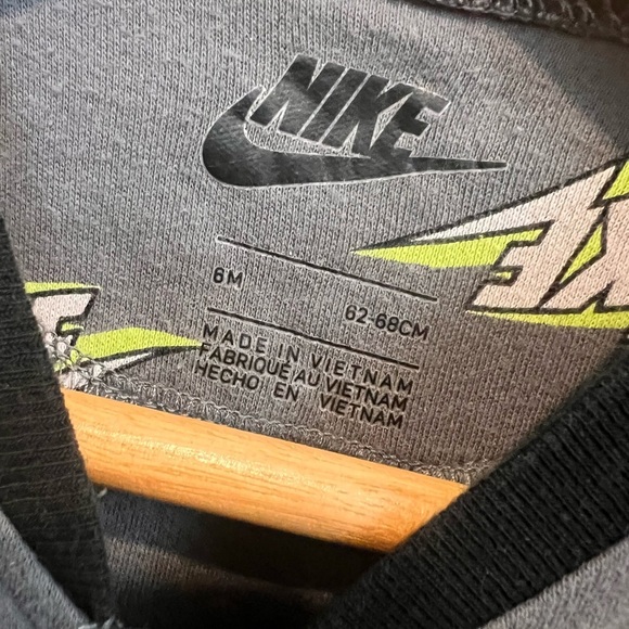 Nike NKB Thunder Block Full Zip Smokey Grey size 6 month - Picture 2 of 5